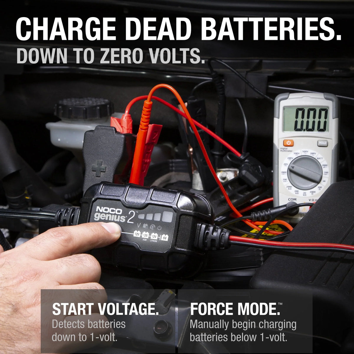 Nouveauté 2026 – Chargeur et mainteneur de batterie intelligent NOCO GENIUS2 6V/12V 2A