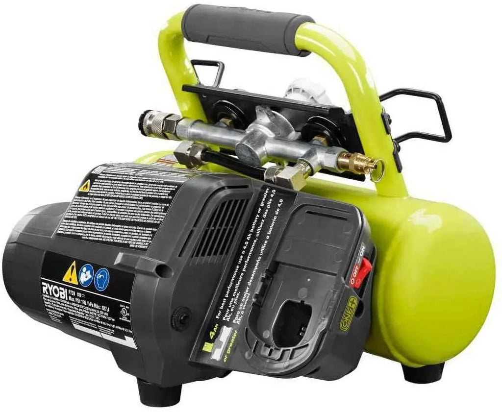 Nouveauté 2026 – Compresseur d'air portable sans fil Ryobi ONE+ 18 volts, 1 gallon (outil seul