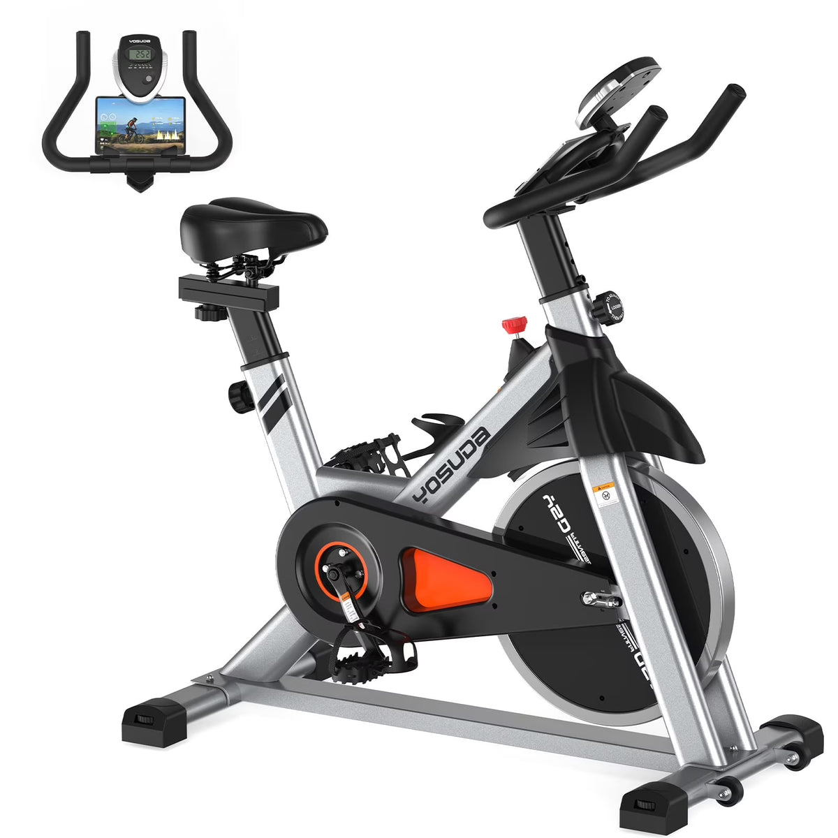 Nouveauté 2026 – Vélo d'intérieur YOSUDA  , capacité de 150 kg, siège confort, écran LCD