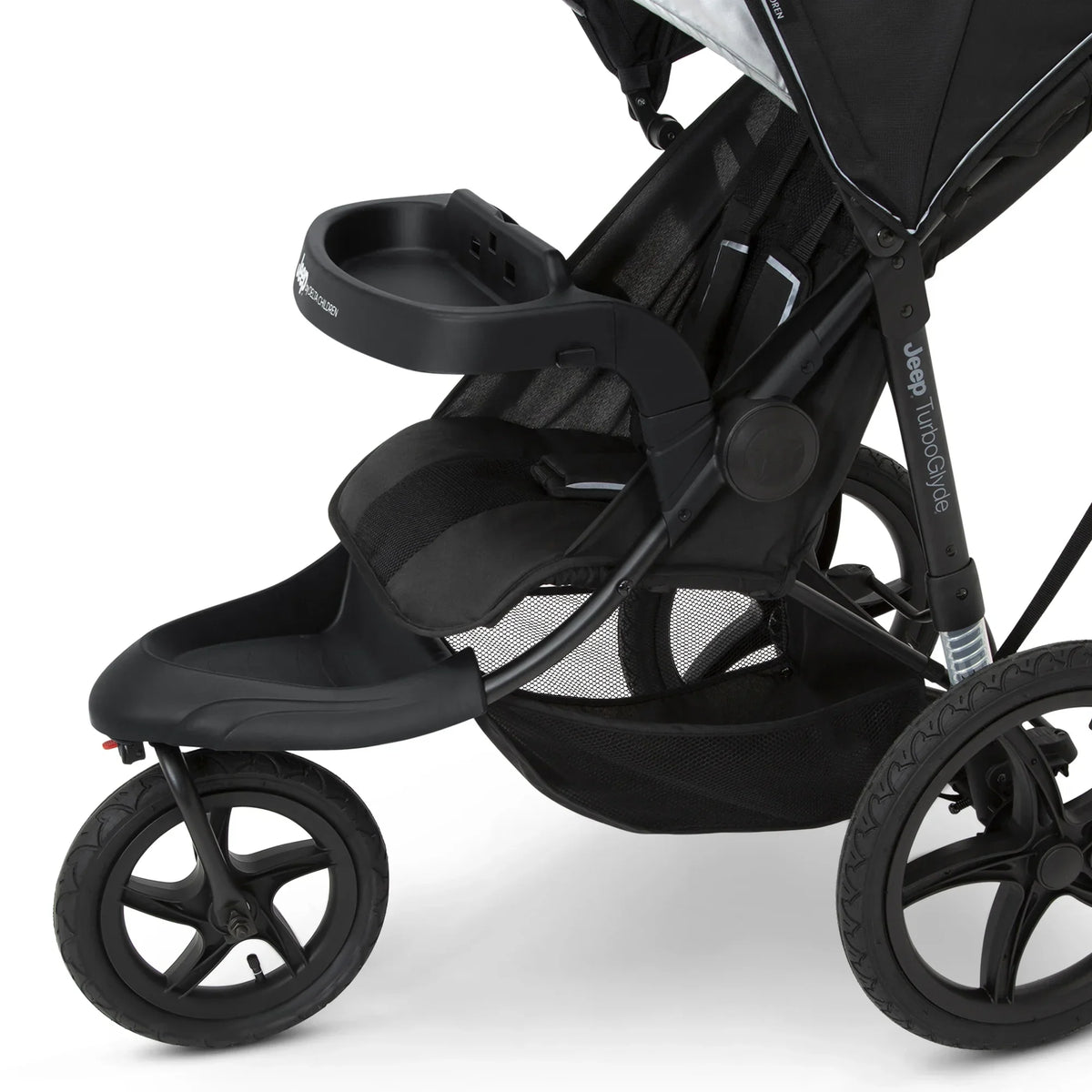 Nouveauté 2026 – Poussette de jogging Jeep TurboGlyde de Delta Children, noire