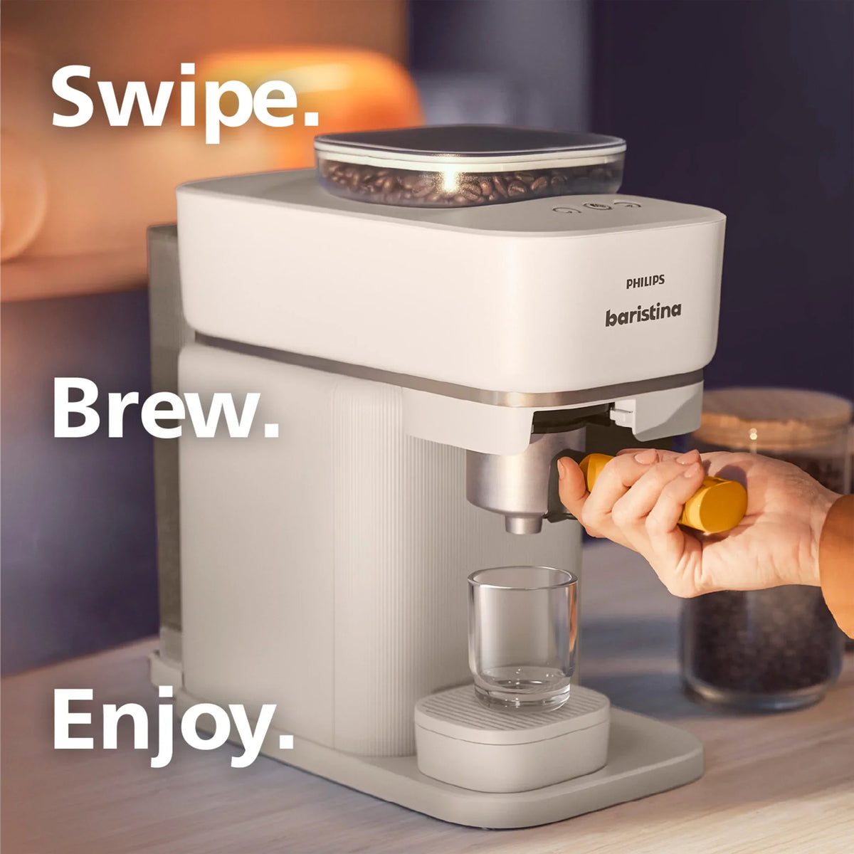 Nouveauté 2026 – Machine à expresso automatique Philips Baristina , blanc laiteux