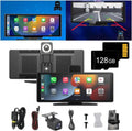 Nouveauté 2026 – Tablette de voiture Cartablet Pro Max 2025 , tablette de voiture HD 10,26" avec caméra embarquée 4K, caméra de recul 1080p, navigation GPS/commande vocale (enregistreur + caméra de recul + projection d'écran (128 Go