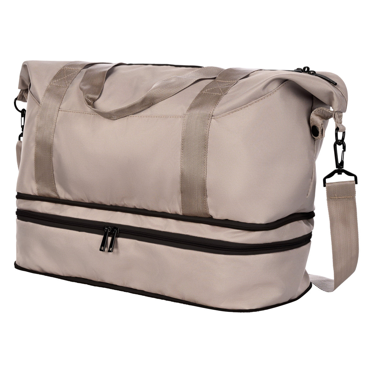Nouveauté 2026 – Ensemble de bagages 3 pièces Protege , couleur Taupe Splash, comprenant une valise cabine de 20 pouces, une valise de 25 pouces et un sac de voyage week-end