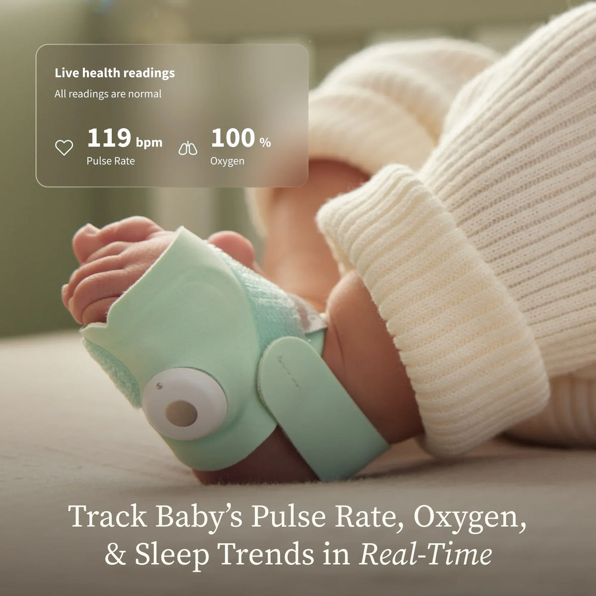 Nouveauté 2026 – Owlet Dream Duo (3e génération) – Approuvé par la FDA, système de surveillance bébé intelligent tout-en-un avec chaussette et caméra HD 2K
