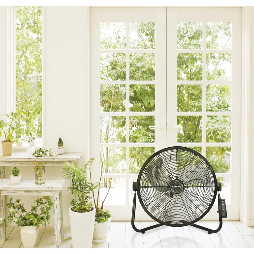 Nouveauté 2026 – Ventilateur sur pied haute vitesse Lasko Max Performance , option de montage mural, gris, H20610