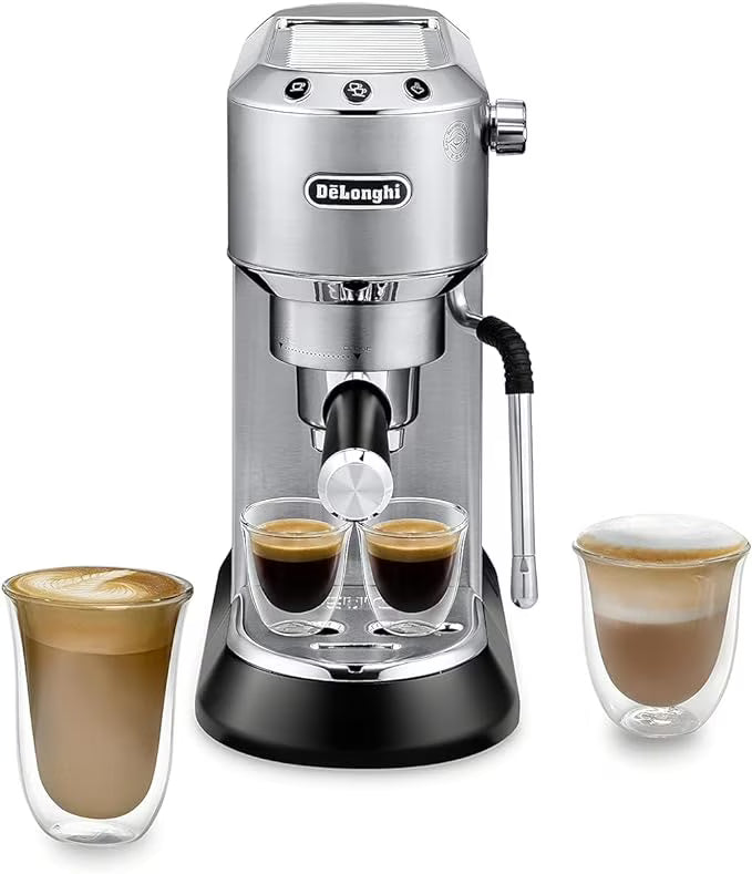 Nouveauté 2026 – NouveauDe'Longhi Dedica Arte Machine à expresso en métal à 15 barres et 2 tasses