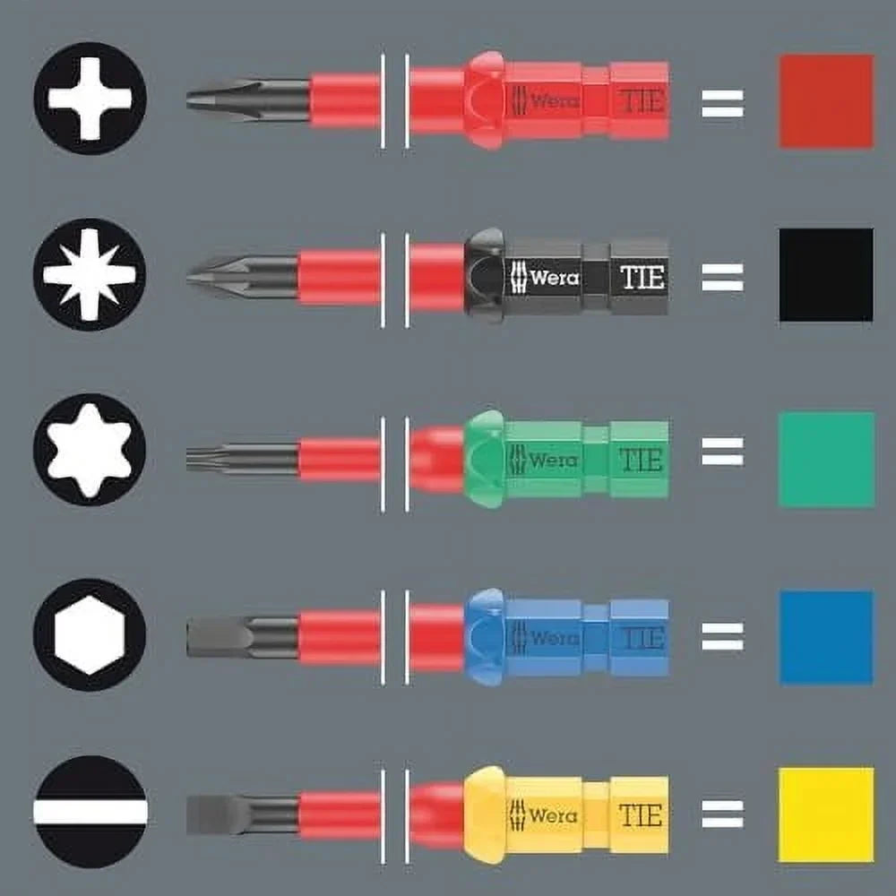 Nouveauté 2026 – Wera 006616 Kraftform Kompakt VDE 18 Imperial 1 jeu de recherche d'outils, 18 pièces