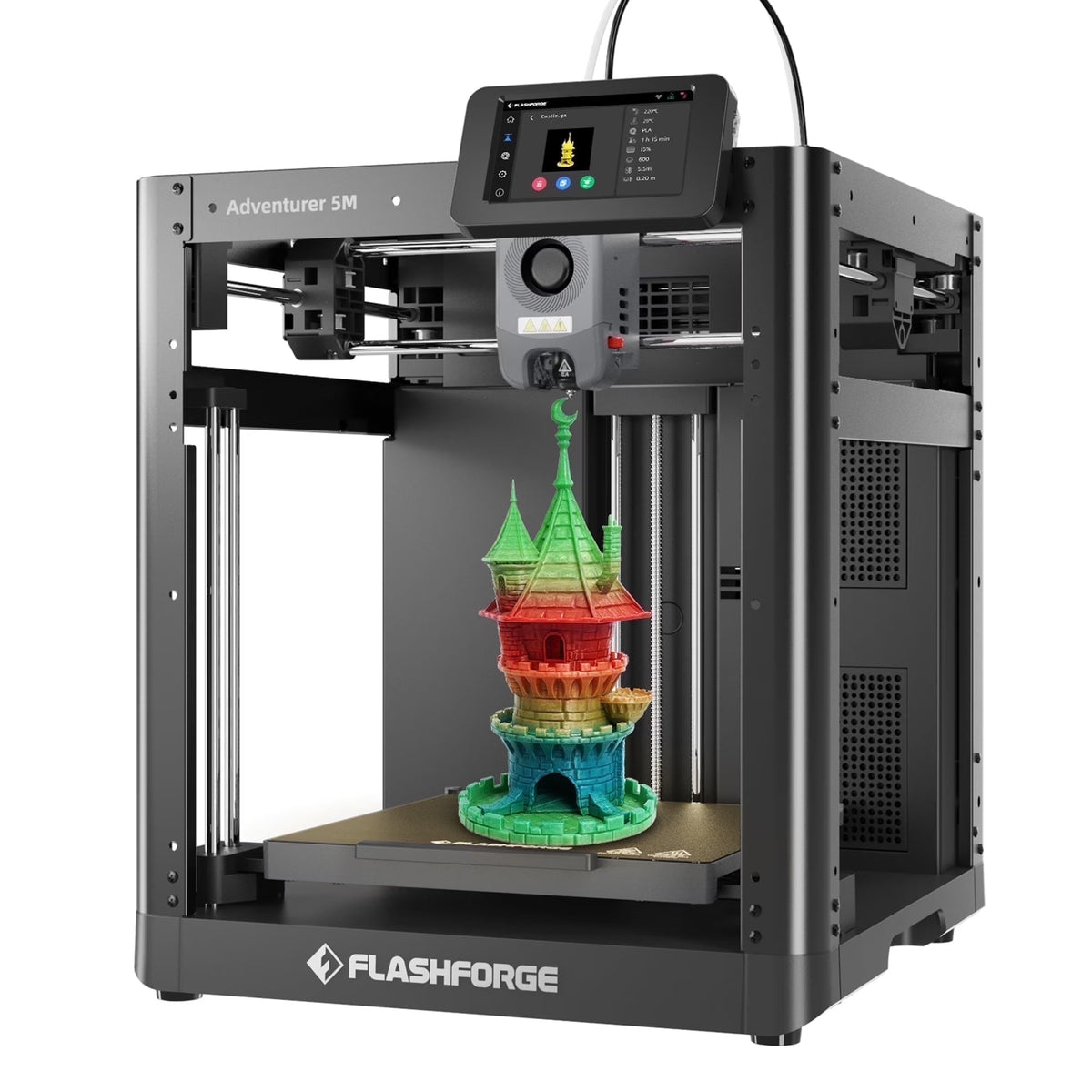 Nouveauté 2026 – Imprimante 3D Flashforge Adventurer 5M , nivellement automatique et impression haute vitesse (600 mm/s), noire