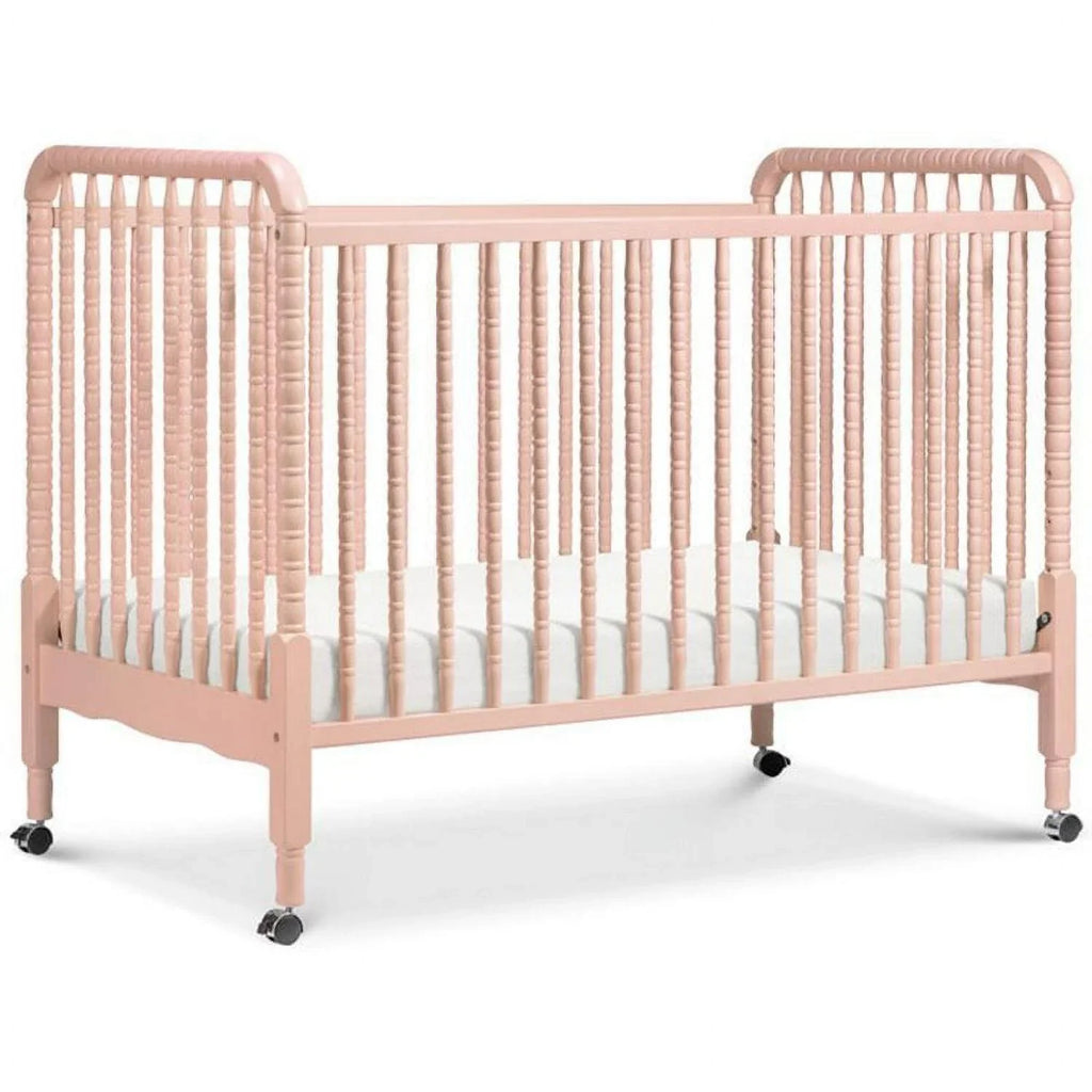 Nouveauté 2026 – Lit bébé convertible 3-en-1 DaVinci Jenny Lind , couleur rose poudré