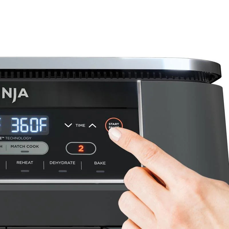 Nouveauté 2026 – Friteuse à air Ninja Foodi 6-en-1 de 8 pintes (8 litres) à 2 paniers avec technologie DualZone