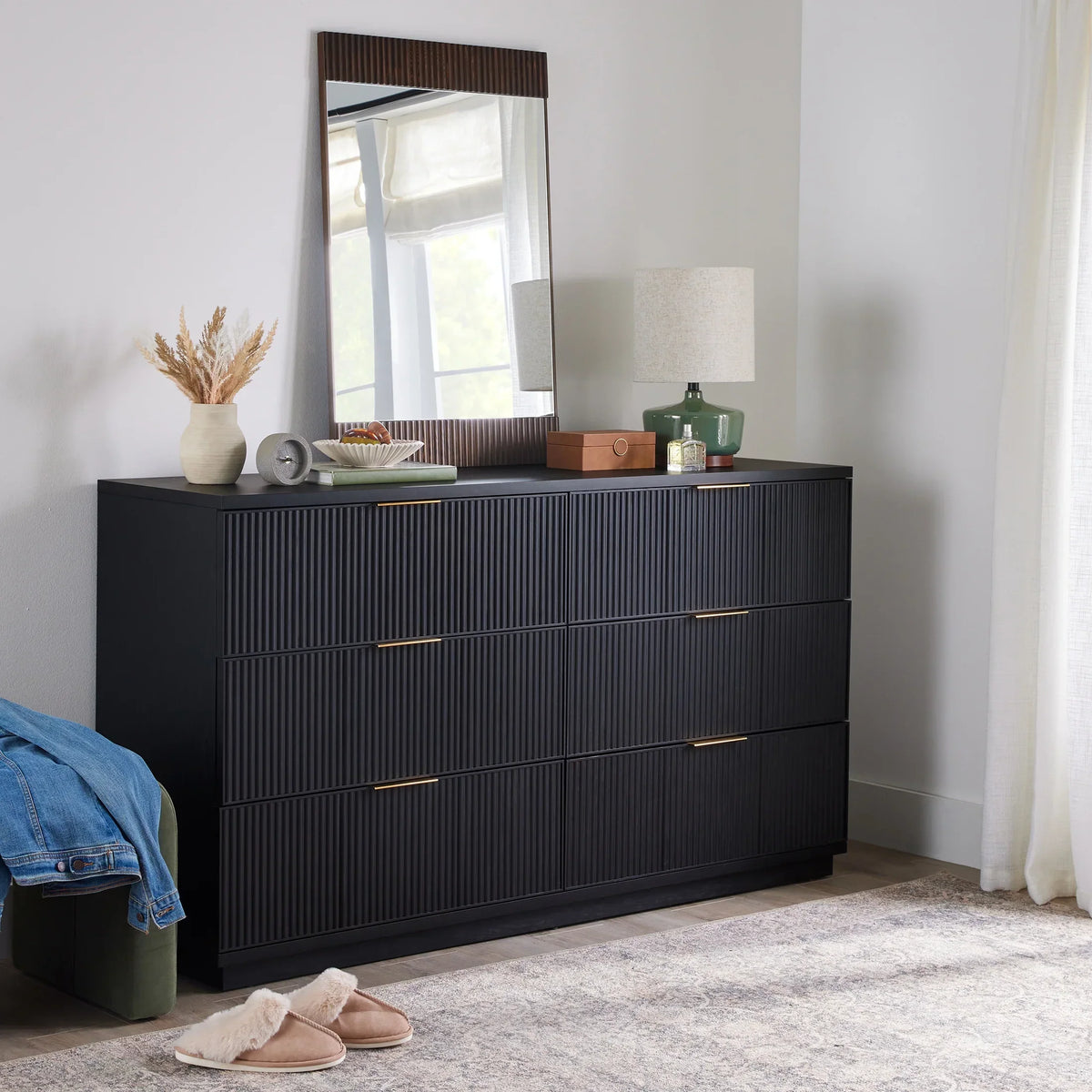 Nouveauté 2026 – Commode Lillian à 6 tiroirs, blanche, de Better Homes and Gardens