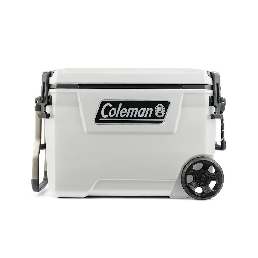 Nouveauté 2026 – Glacière rigide Coleman Convoy Series , 65 pintes (environ 60 litres), avec roulettes, capacité jusqu'à 48 canettes, couleur noyer brun