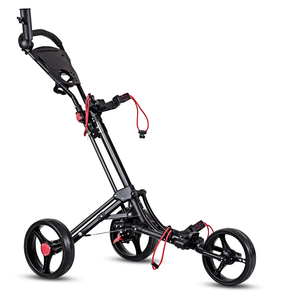 Nouveauté 2026 – Chariot de golf pliable à 3 roues en acier Costway avec porte-parapluie