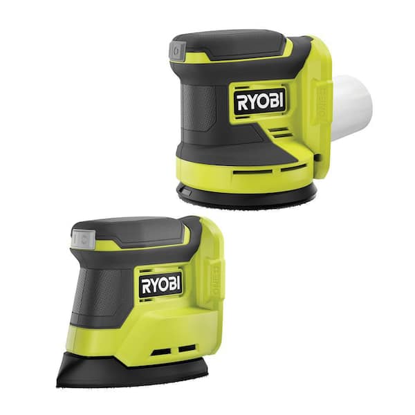 Nouveauté 2026 – Kit combiné sans fil ONE+ 18V comprenant une ponceuse orbitale aléatoire et une ponceuse de finition d'angle (outils seulement
