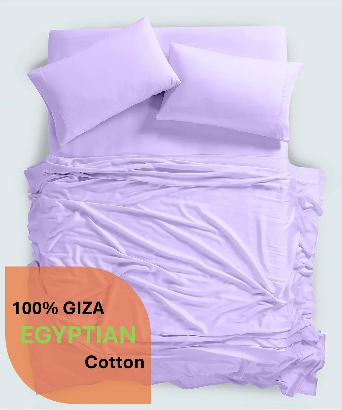 Nouveauté 2026 – Parure de lit 4 pièces en coton égyptien Giza 100 % (600 fils/cm²), drap-housse à bonnet profond de 38 cm, satin doux et respirant - Noir, 1 place
