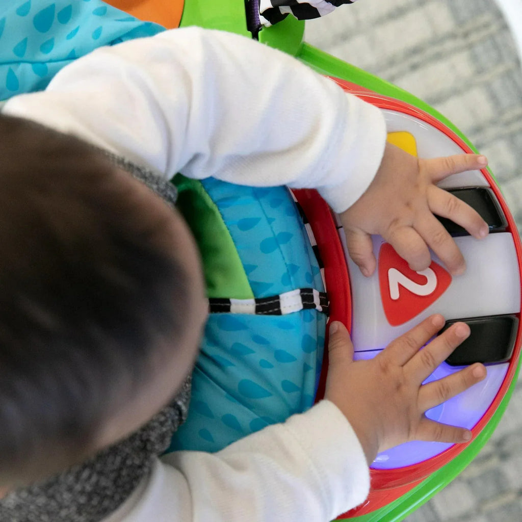 Nouveauté 2026 – Sauteur d'activités Baby Einstein Neighborhood Friends avec lumières et mélodies