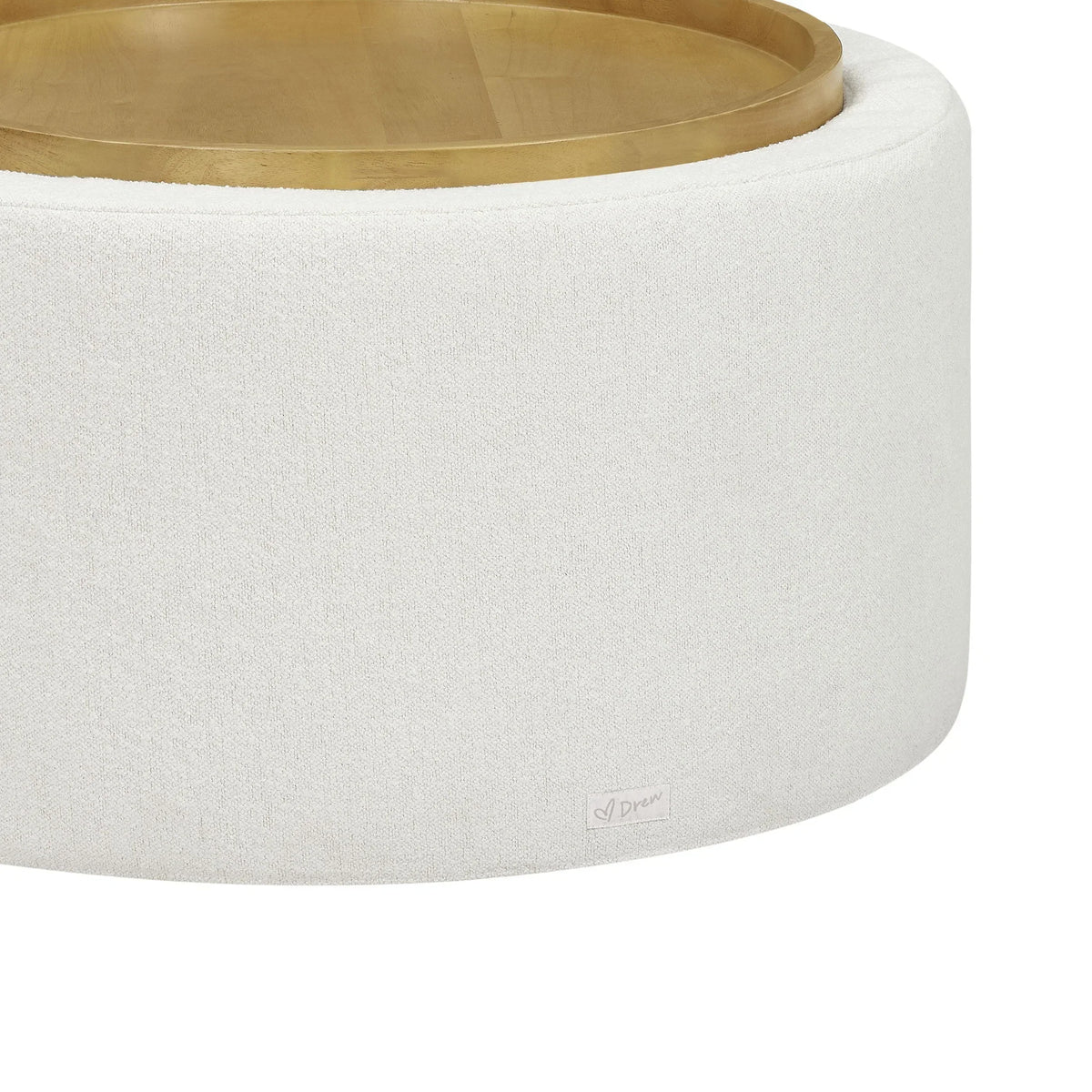 Nouveauté 2026 – Table basse Beautiful Drew Stowaway avec rangement, par Drew Barrymore, couleur crème