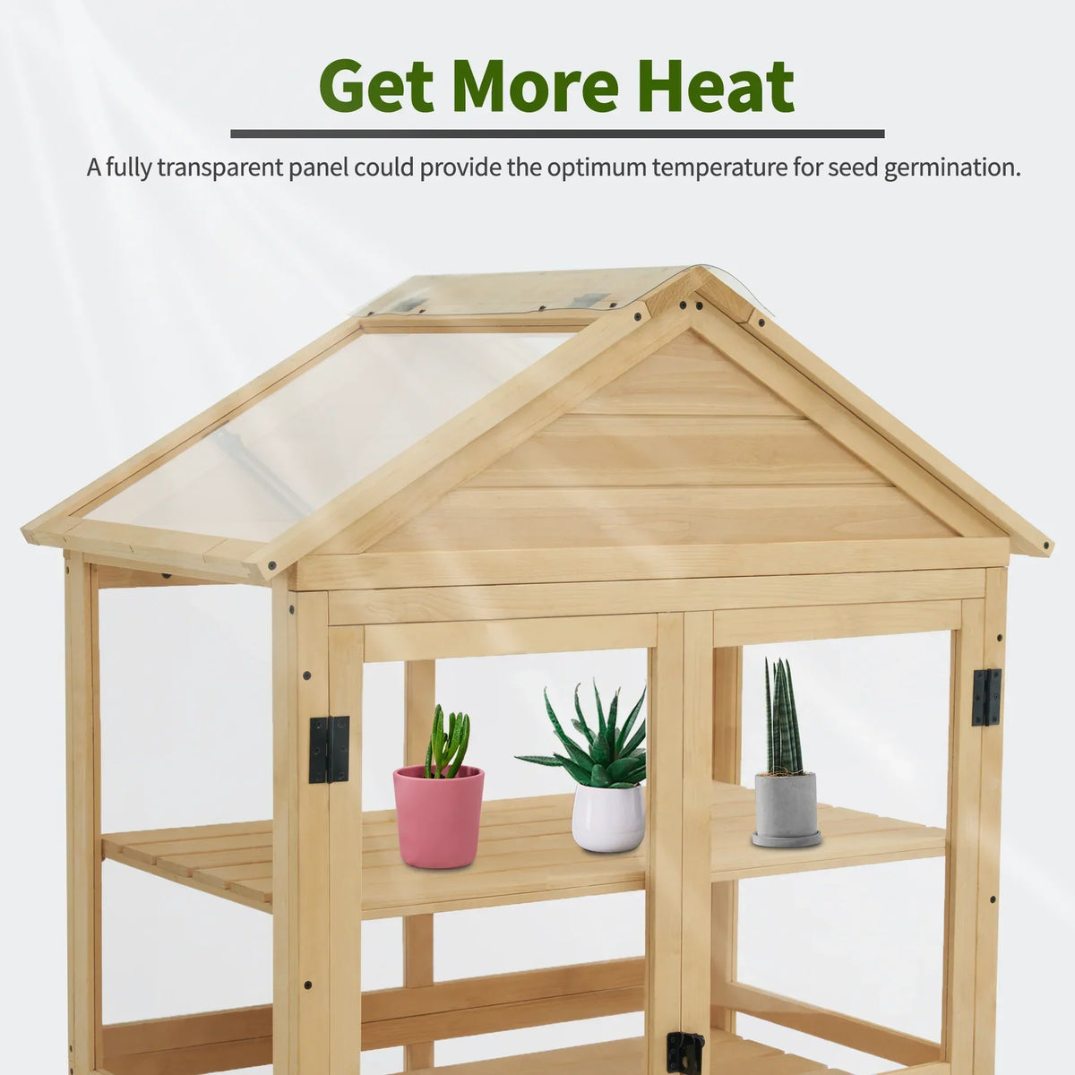 Nouveauté 2026 – Serre à châssis froid MCombo , armoire de serre en bois à 3 niveaux avec étagère réglable, abri de jardin à châssis froid pour une utilisation intérieure et extérieure, 0847
