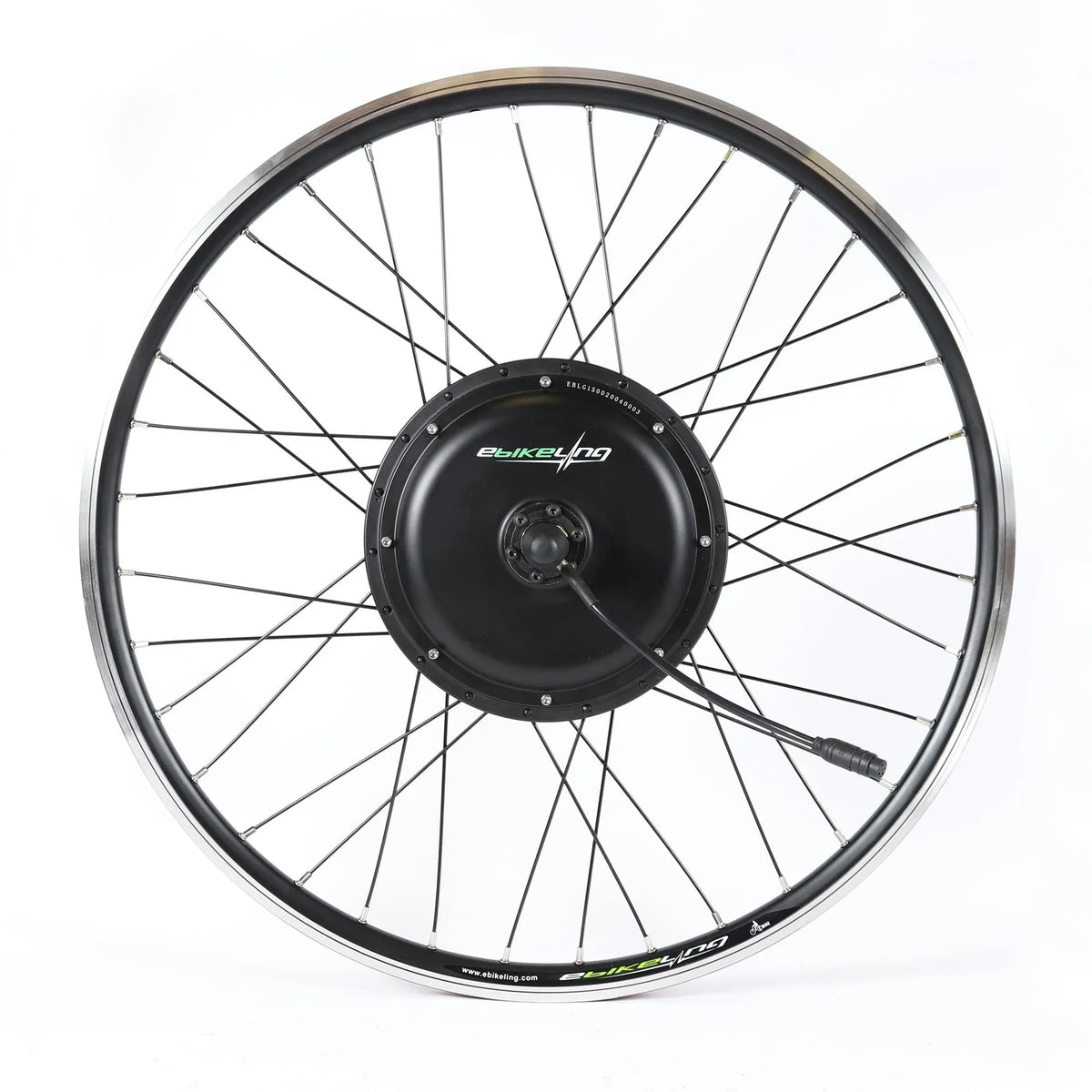 Nouveauté 2026 – Kit de conversion pour vélo électrique eBikeling (48 V 1500 W / 52 V 19,2 Ah) avec porte-bagages arrière et batterie 700C | Kit d'extension pour vélo électrique étanche offrant des performances améliorées