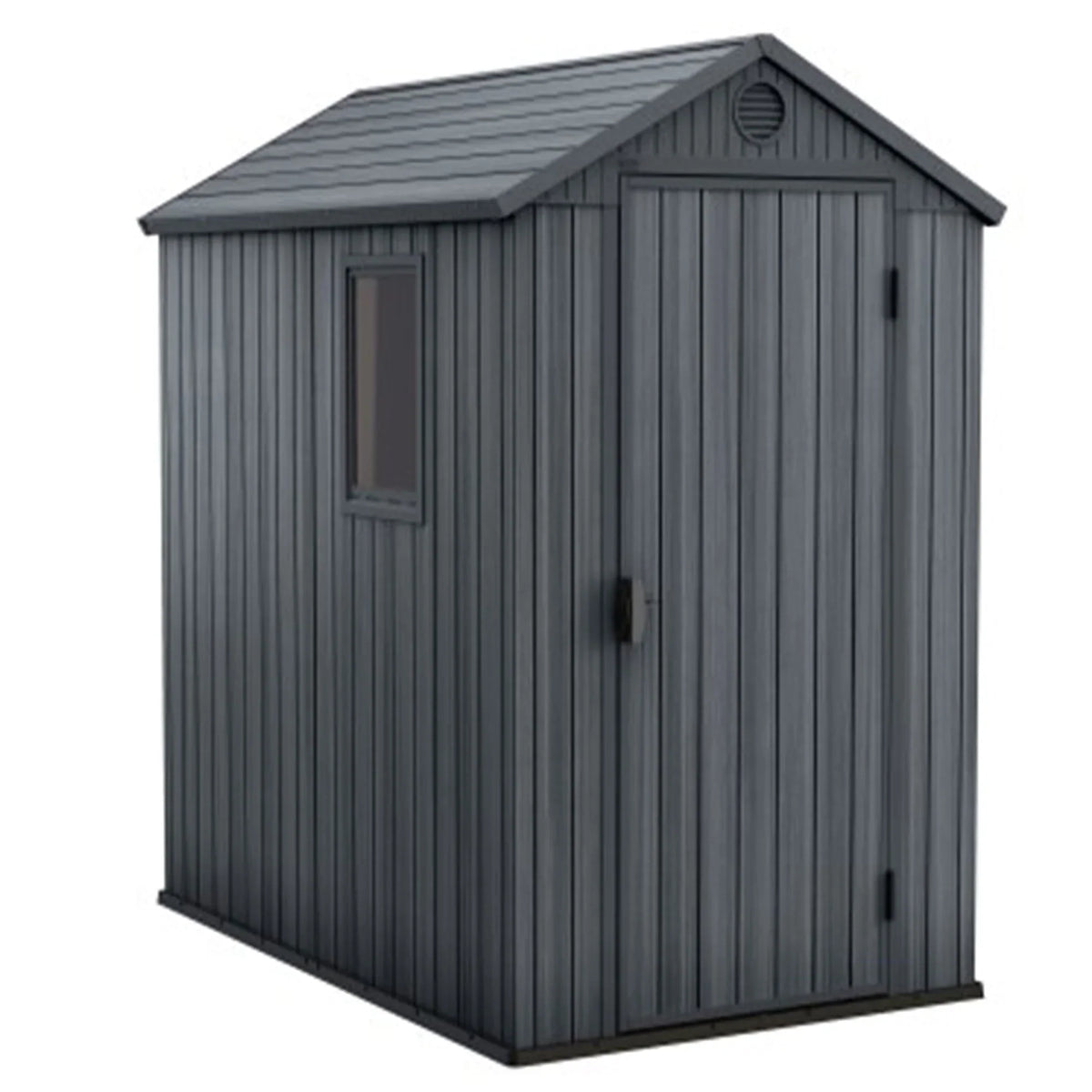 Nouveauté 2026 – Abri de jardin extérieur Keter Darwin , 1,22 m x 1,83 m, avec fenêtre, couleur graphite