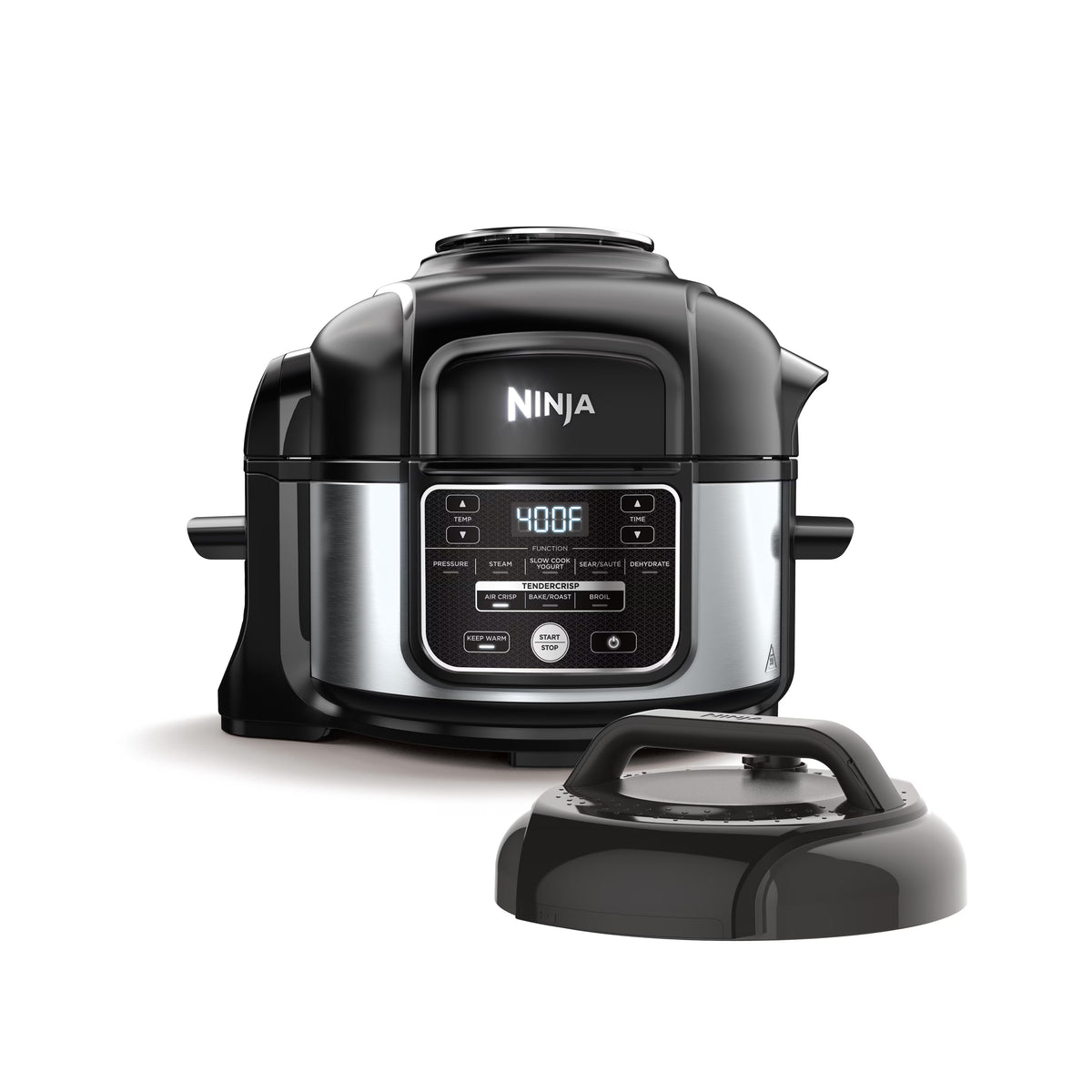 Nouveauté 2026 – Autocuiseur Ninja Foodi 10-en-1 5 L , cuiseur vapeur, four, gril, déshydrateur, friteuse à air chaud, revêtement antiadhésif, FD101, acier inoxydable