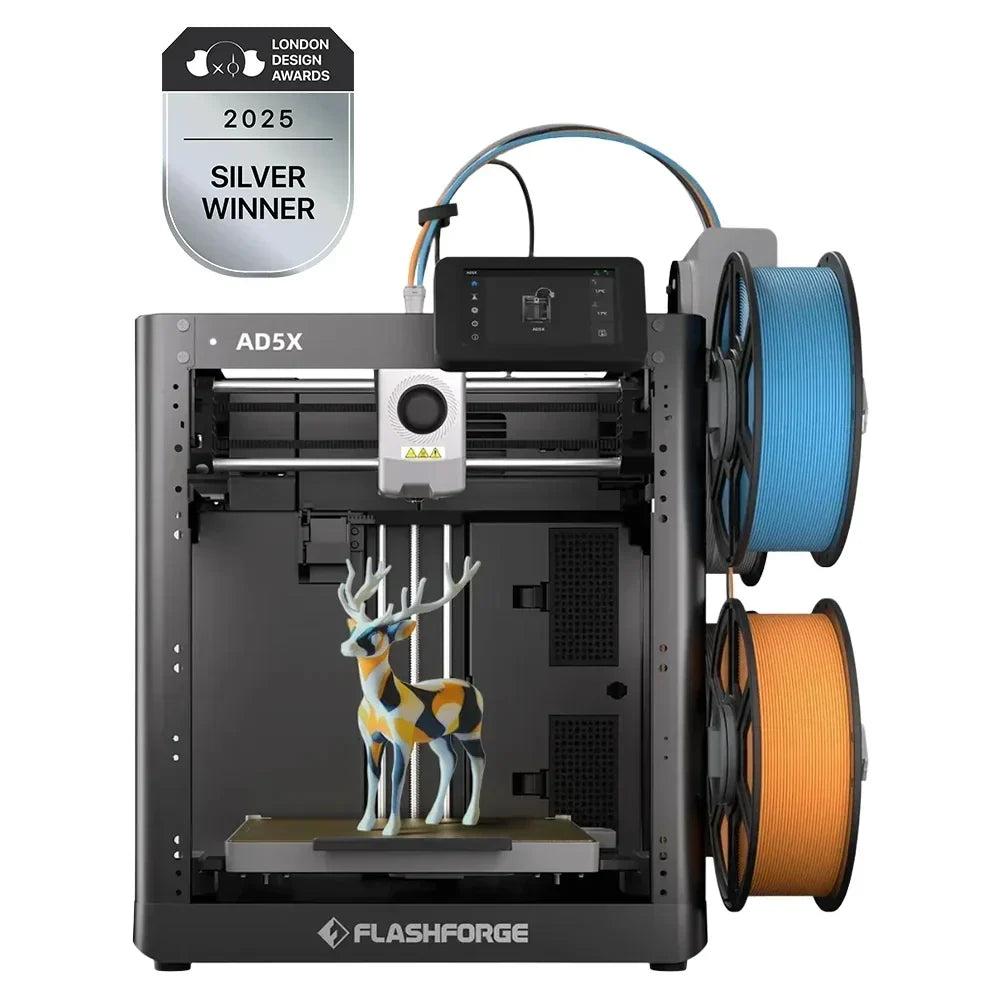 Nouveauté 2026 – Imprimante 3D Flashforge Adventurer 5M , imprimante 3D idéale pour les débutants et le bricolage à domicile, impression haute vitesse, format 22 x 22 x 22 cm, noire