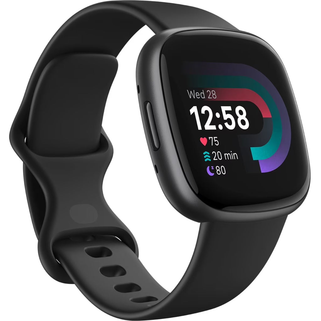 Nouveauté 2026 – Montre connectée Fitbit Versa 4 - Noir/Graphite Aluminium