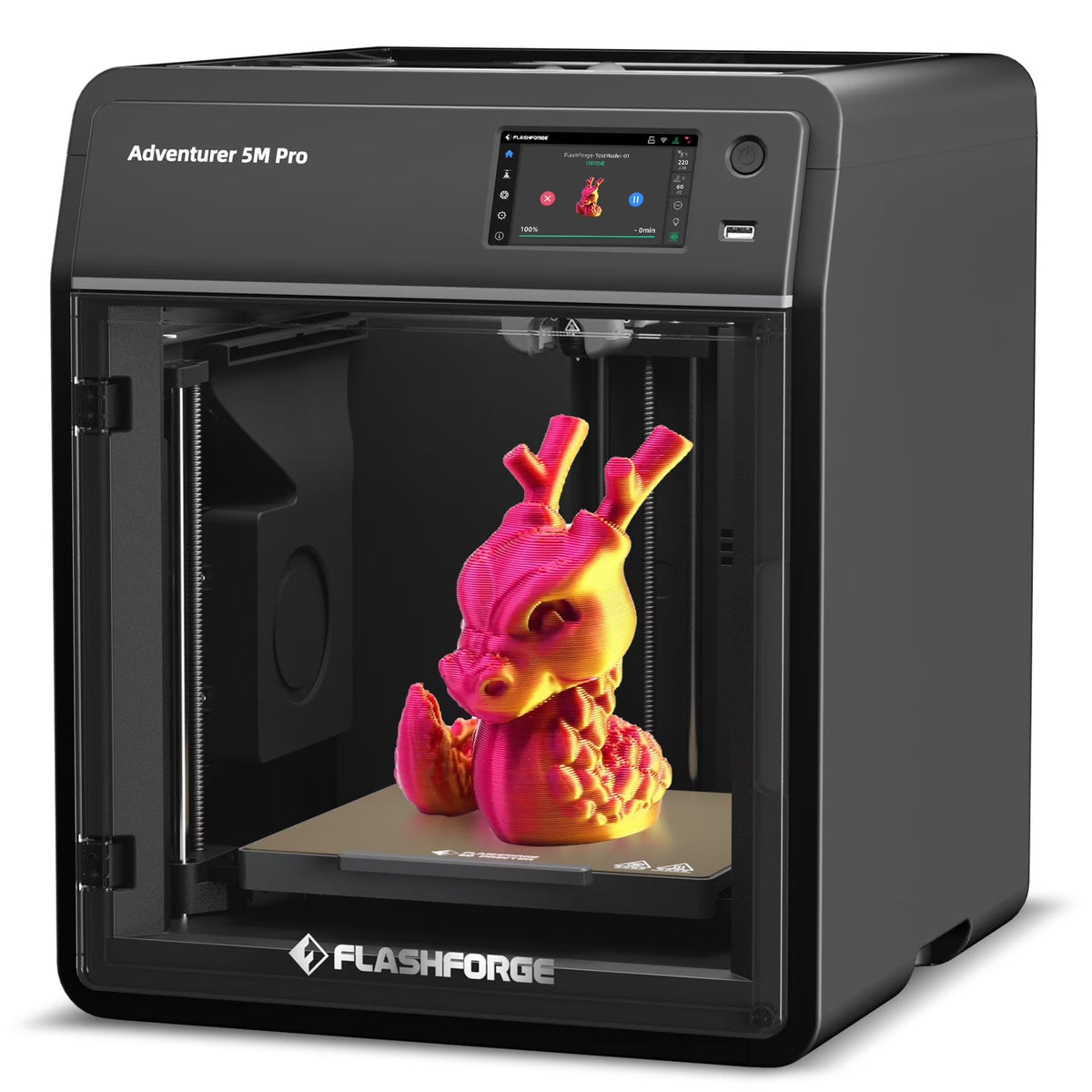 Nouveauté 2026 – Imprimante 3D Flashforge Adventurer 5M , imprimante 3D idéale pour les débutants et le bricolage à domicile, impression haute vitesse, format 22 x 22 x 22 cm, noire