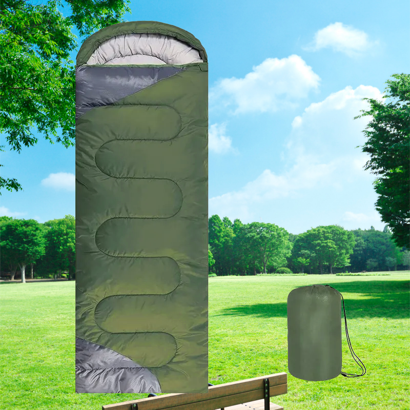 Green & Gray Adult Sleeping Bag