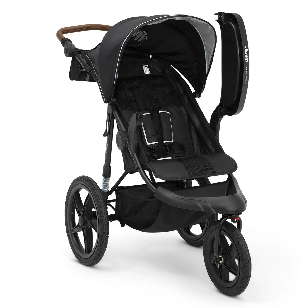 Nouveauté 2026 – Poussette de jogging Jeep TurboGlyde de Delta Children, noire