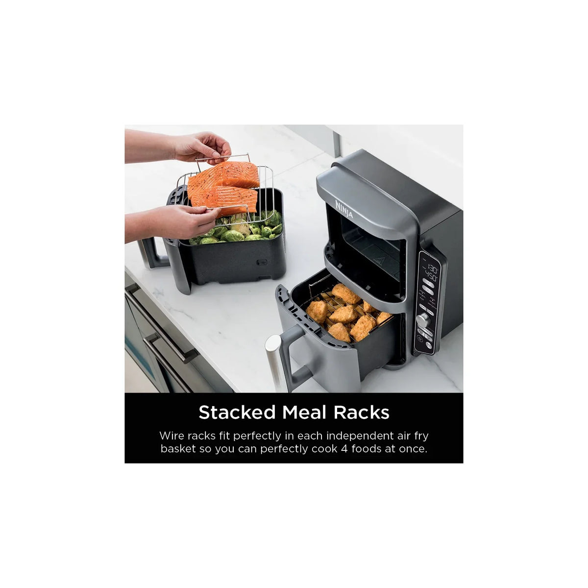 Nouveauté 2026 – Friteuse à air Ninja DoubleStack XL 10 QT à 2 paniers