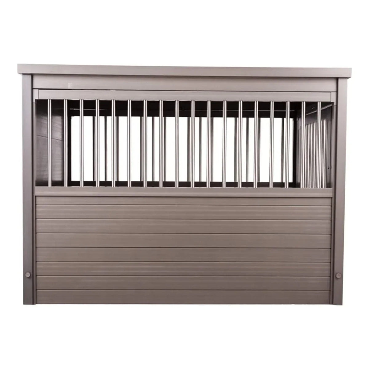 Nouveauté 2026 – Table d'appoint pour cage pour chien ECOFLEX® - Grise, grande taille