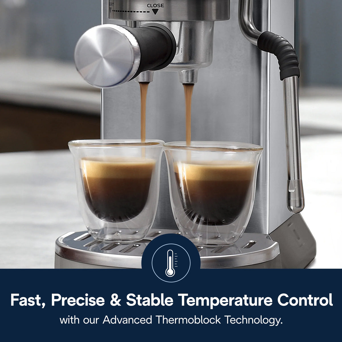 Nouveauté 2026 – Machine à expresso De’Longhi Dedica Duo , format compact avec mousseur intégré pour latte art, expresso, café infusé à froid, lattes et plus encore, acier inoxydable