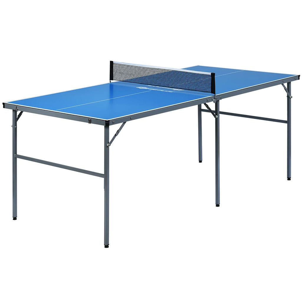 Nouveauté 2026 – Table de ping-pong portable Goplus (15 x 7,5 cm) avec accessoires, pour une utilisation intérieure et extérieure