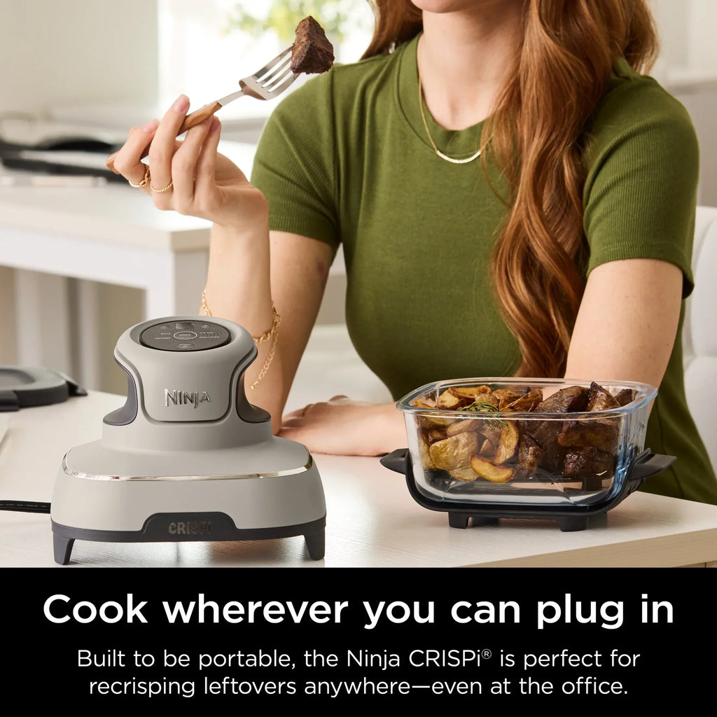 Nouveauté 2026 – Friteuse à air portable Ninja Crispi 4-en-1 en verre , récipients de 4 pintes et 6 tasses, Cyberspace