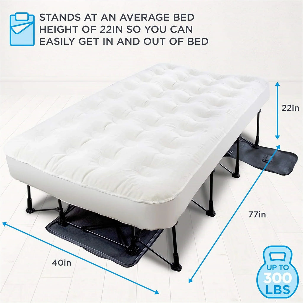 Nouveauté 2026 – Lit gonflable portable Ivation EZ-Bed 10 po avec pompe intégrée