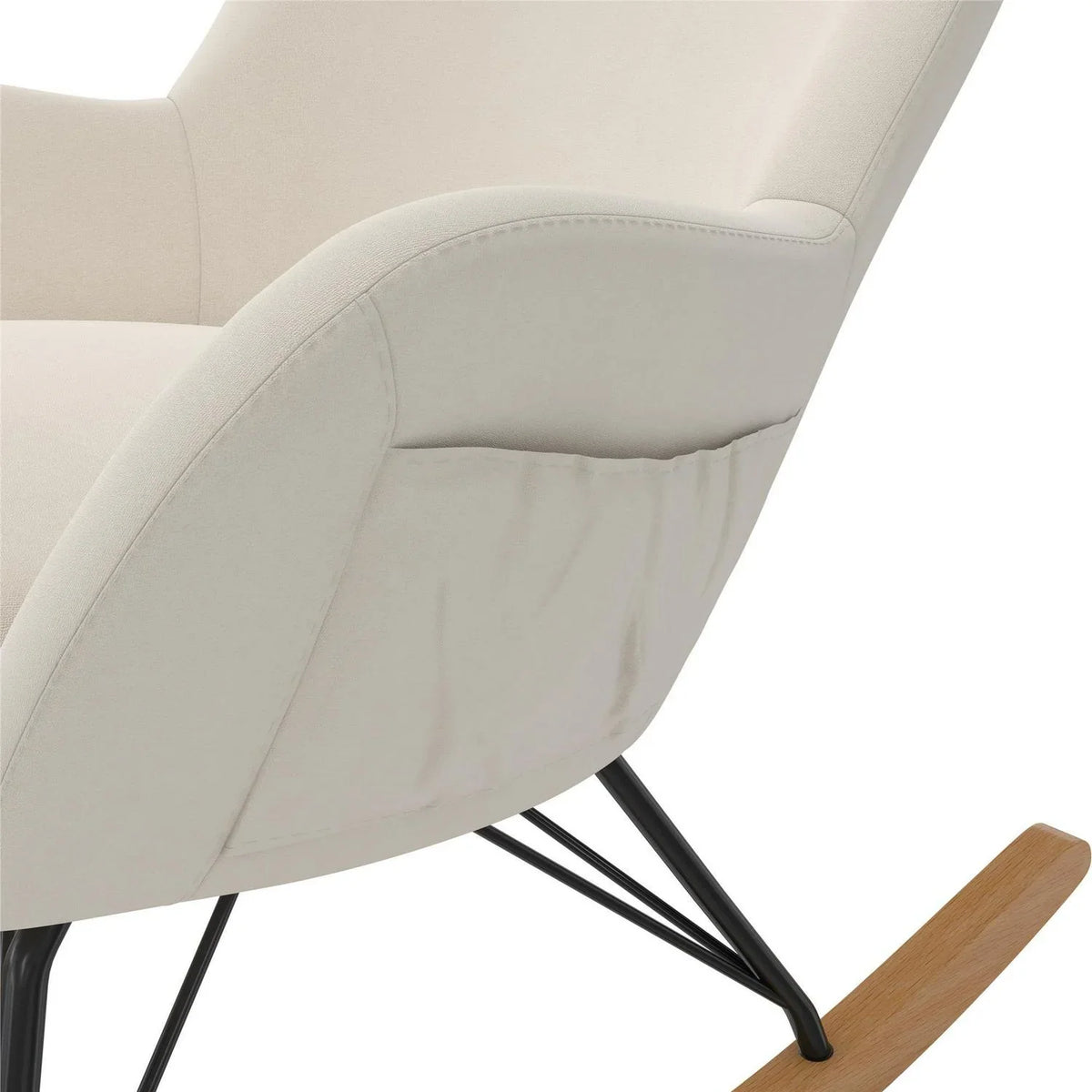 Nouveauté 2026 – Transat Baby Relax Robbie avec poches de rangement. Lin beige