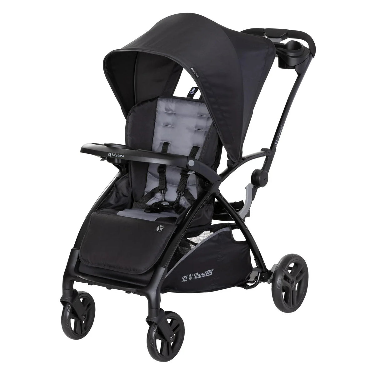 Nouveauté 2026 – Poussette Baby Trend Sit N-Stand 2.0 , couleur Gris clair