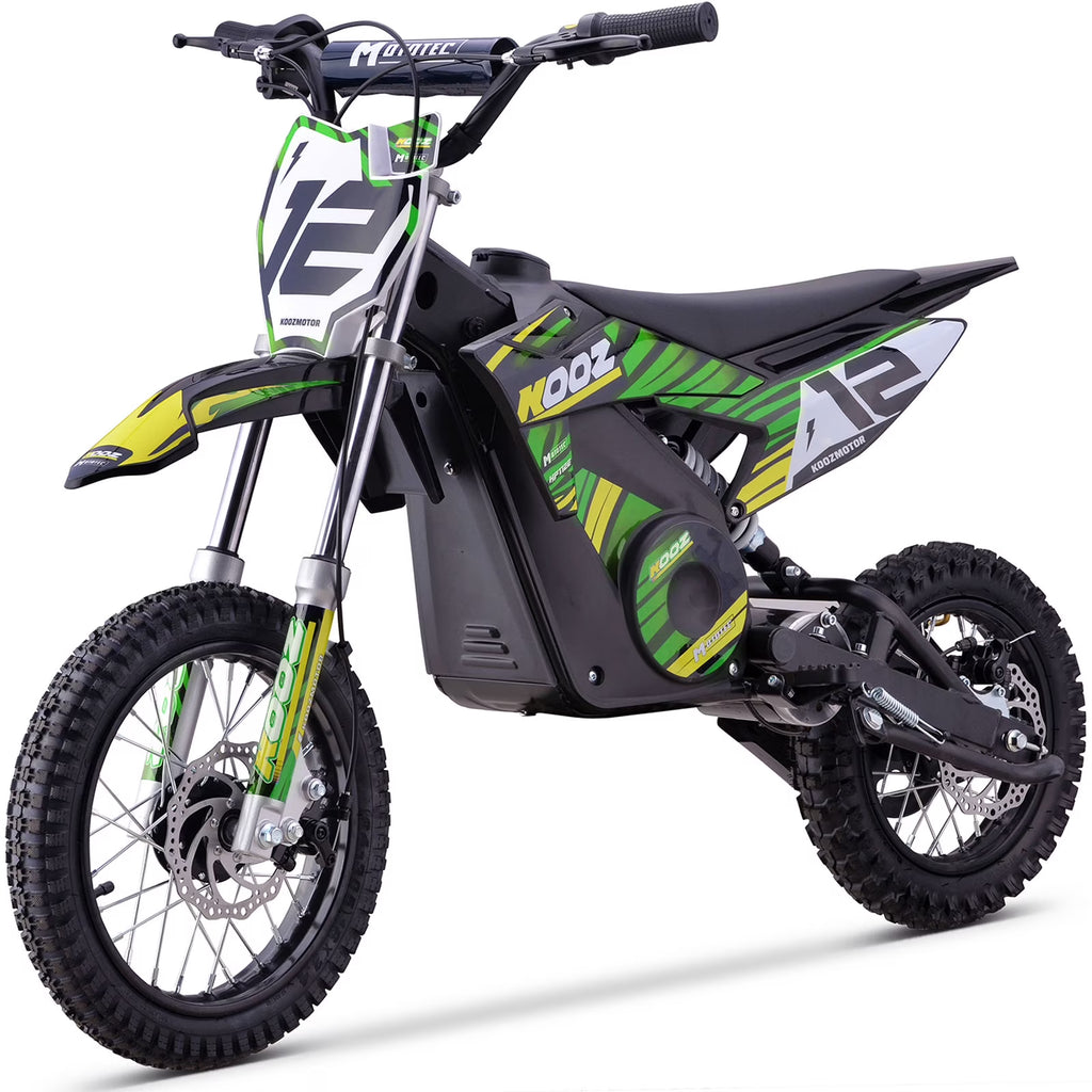 Nouveauté 2026 – Moto tout-terrain électrique MotoTec 36 V 1000 W (HP112E) bleue