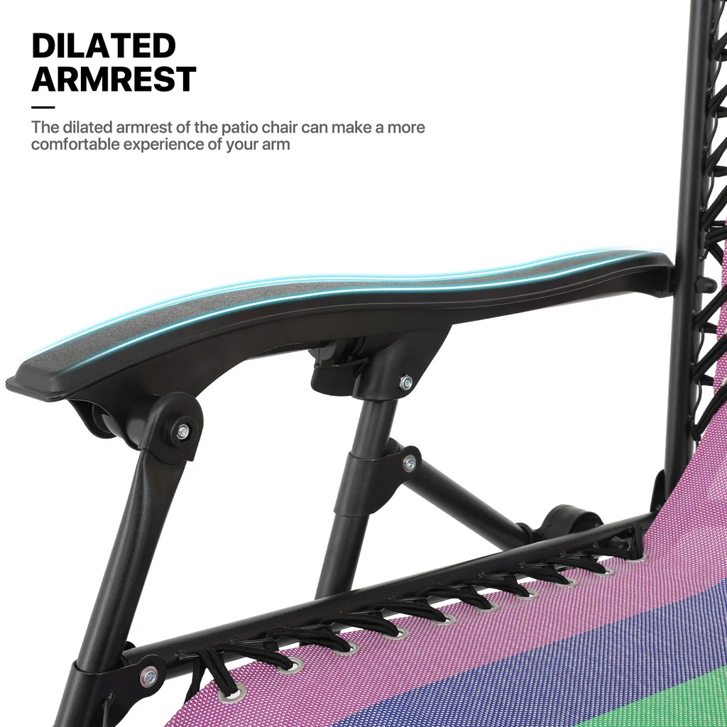 Nouveauté 2026 – Ensemble de 2 chaises MoNiBloom Zero Gravity , fauteuils de plage/terrasse pliables avec auvent et appui-tête, noirs
