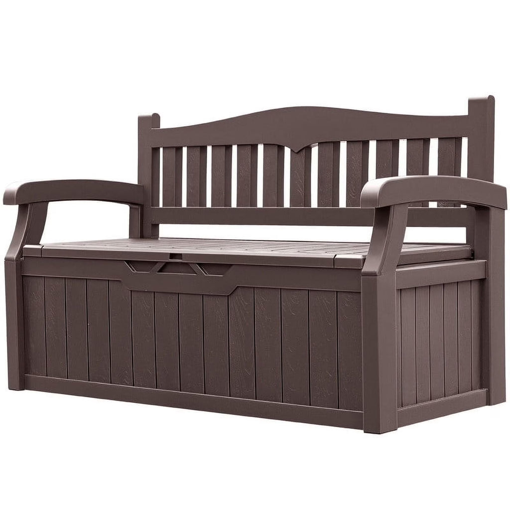 Nouveauté 2026 – Banc de rangement Homall de 80 gallons en plastique, fabriqué en résine durable et résistante aux intempéries, avec compartiment de rangement organisé de type Deckbox, pour patios et pelouses extérieures, noir