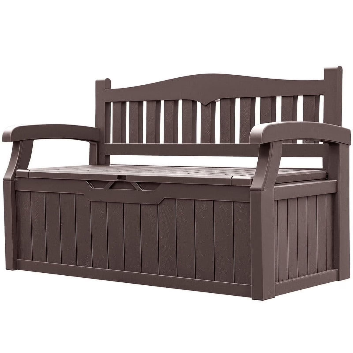Nouveauté 2026 – Banc de rangement Homall de 80 gallons en plastique, fabriqué en résine durable et résistante aux intempéries, avec compartiment de rangement organisé de type Deckbox, pour patios et pelouses extérieures, noir