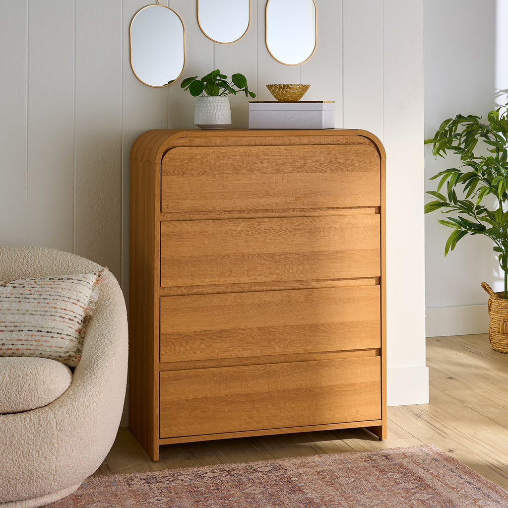 Nouveauté 2026 – Commode Juliet Better Homes & Gardens, finition miel clair