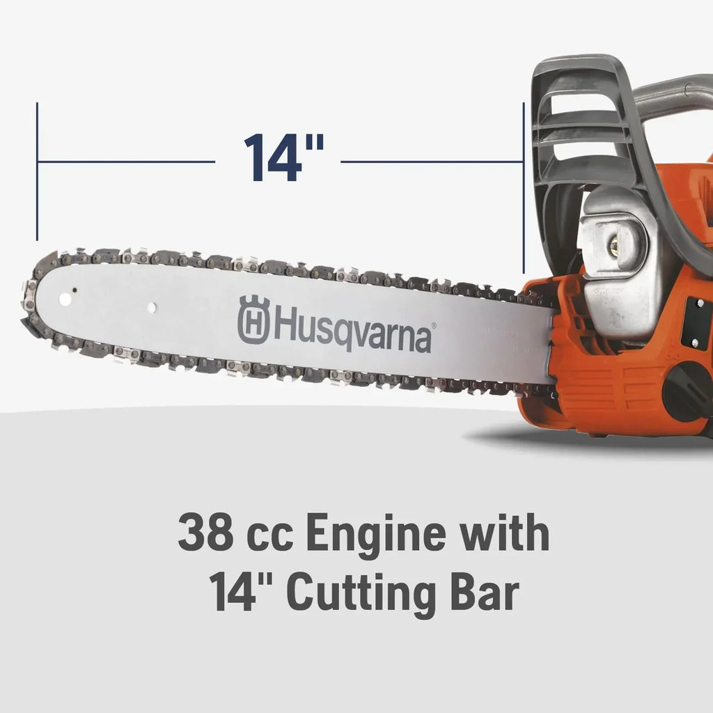 Nouveauté 2026 – Tronçonneuse à essence Husqvarna 120 Mark III neuve , moteur 2 temps X-Torq de 38 cm³, chaîne de 35,5 cm (14 pouces) avec graissage automatique, pour la coupe du bois et l'élagage des arbres