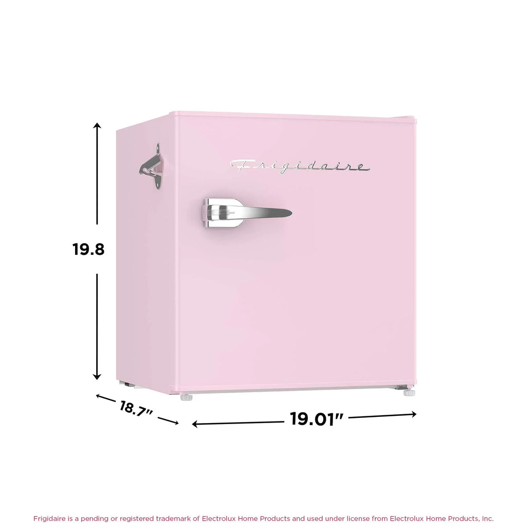 Nouveauté 2026 – Réfrigérateur Frigidaire , 1,6 pi³, style rétro compact, avec ouvre-bouteille latéral, couleur corail