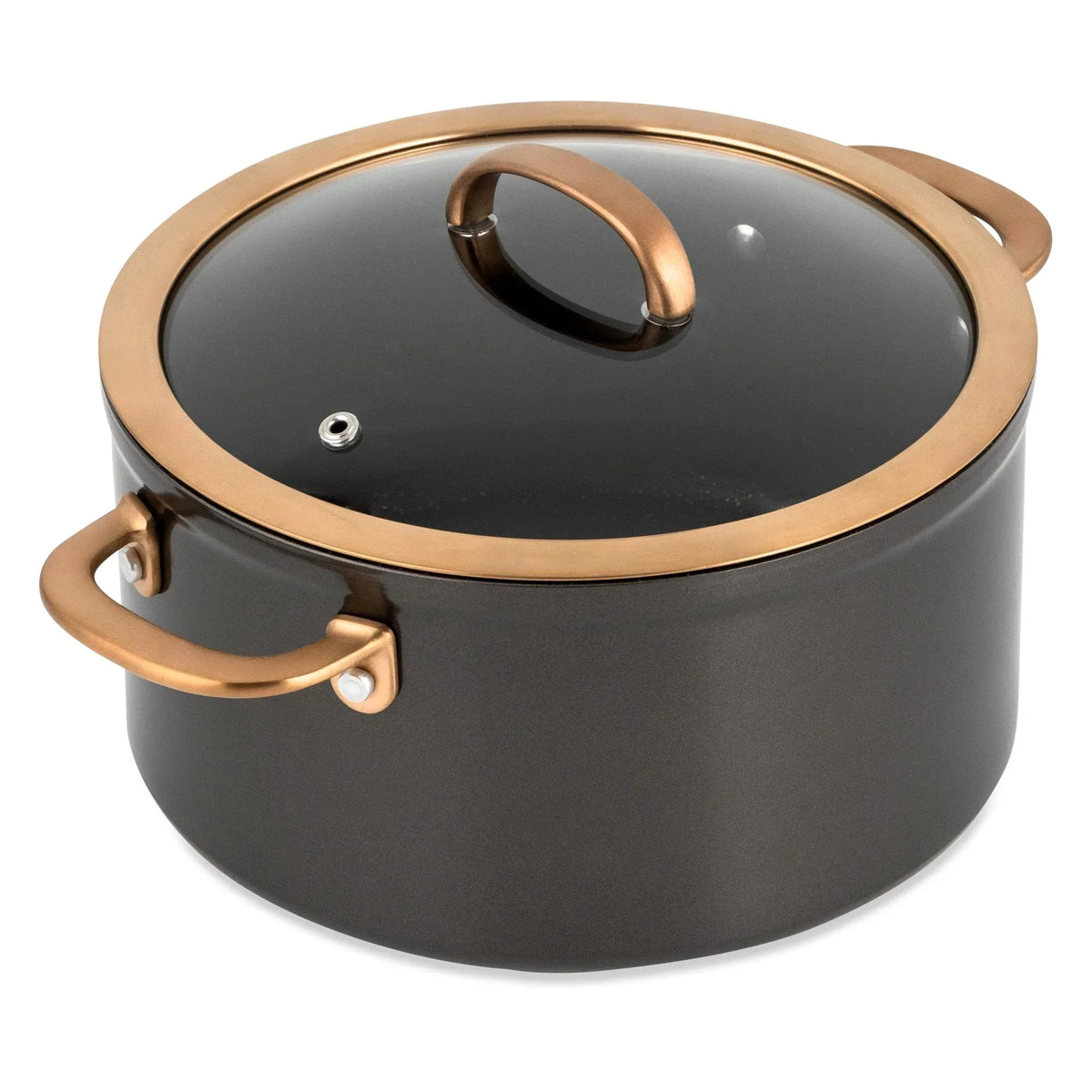 Nouveauté 2026 – Batterie de cuisine antiadhésive 12 pièces Thyme & Table Supreme , casseroles et poêles - Bronze