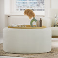 Nouveauté 2026 – Table basse Beautiful Drew Stowaway avec rangement, par Drew Barrymore, couleur crème