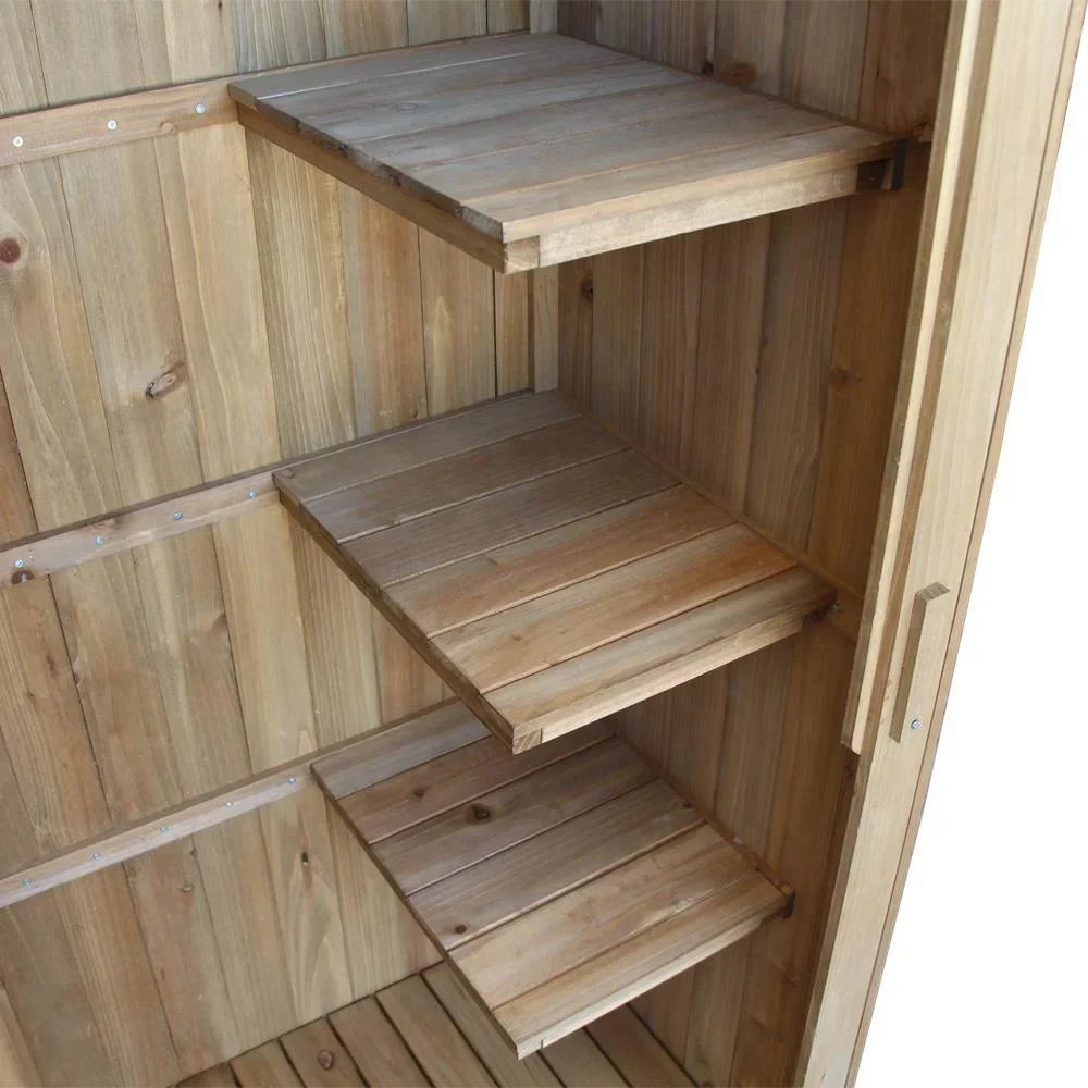 Nouveauté 2026 – Casiers en bois Winado 70" avec porte simple en sapin durable