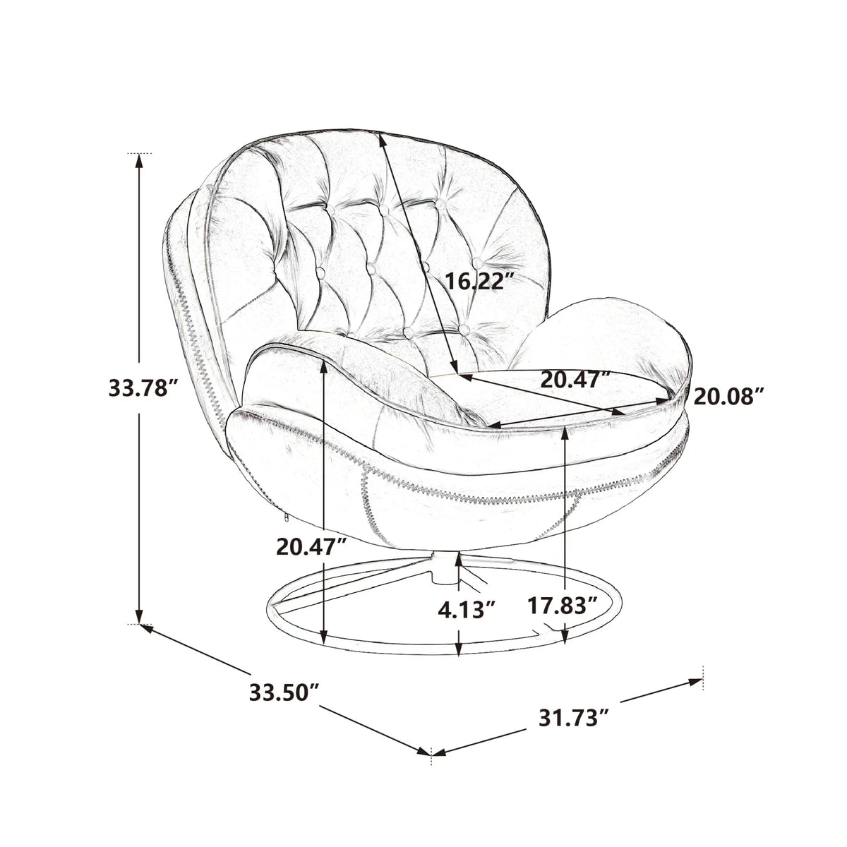Nouveauté 2026 – Fauteuil pivotant Velvet avec repose-pieds, chaise longue moderne avec structure en métal, fauteuil de lecture confortable pour salon, chambre ou bureau, bleu