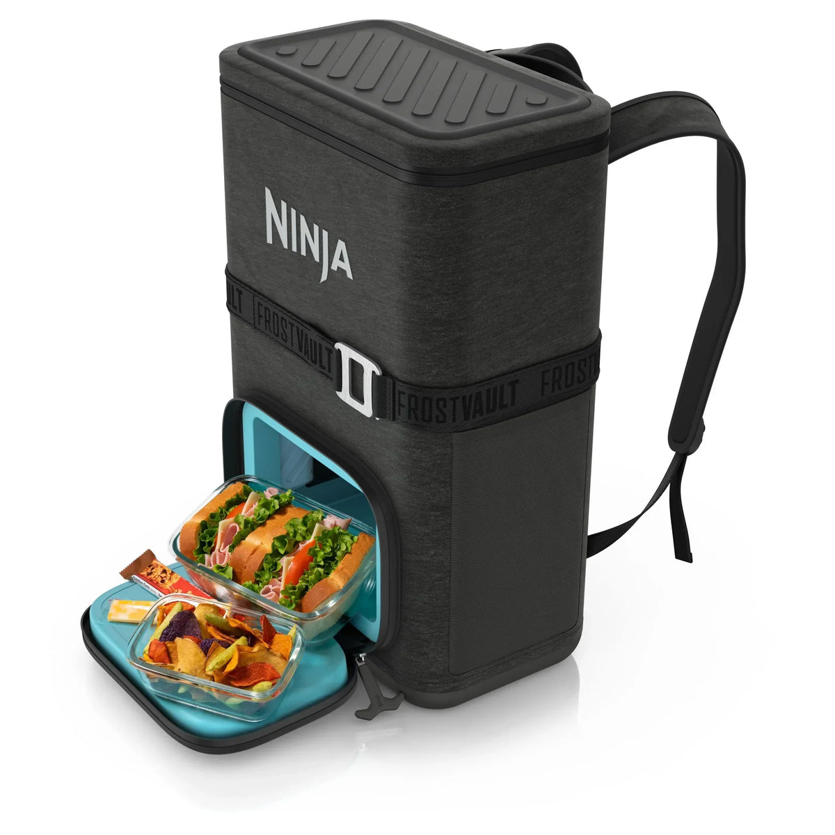 Nouveauté 2026 – Glacière souple Ninja Outdoor FrostVault Go 24 canettes avec zone froide et sèche, bleu bord de lac - FF124NV